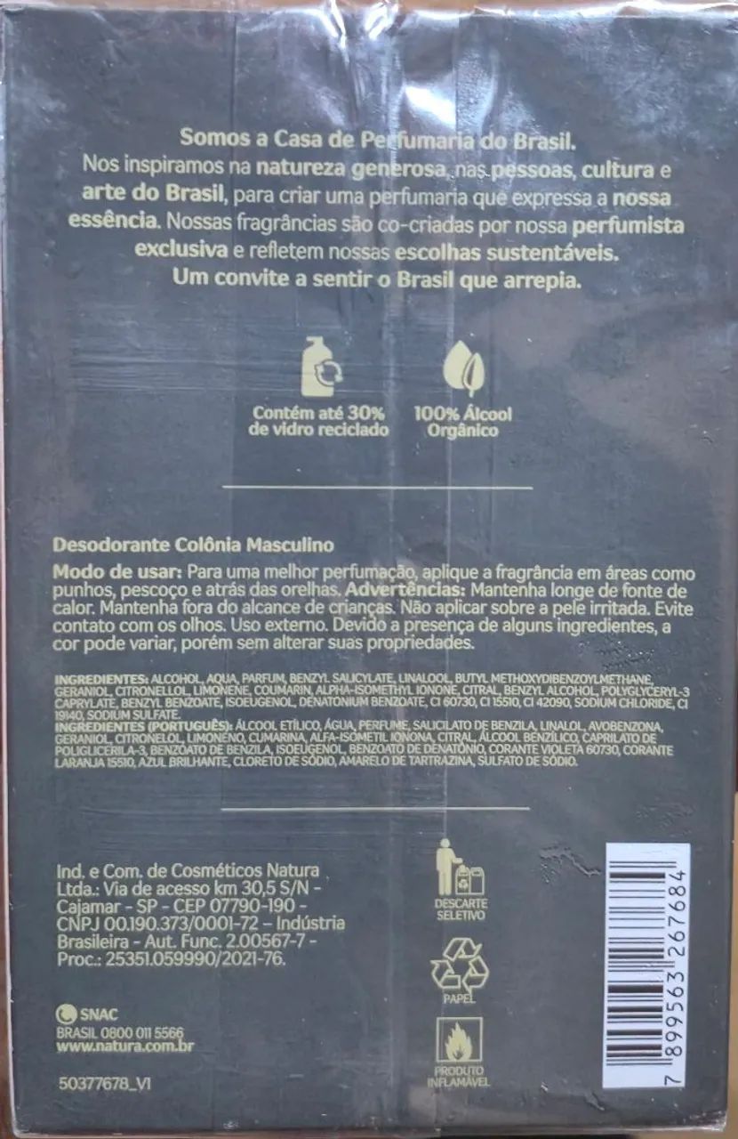 Natura Homem Tradicional 100ml - Perfume - Foto 3