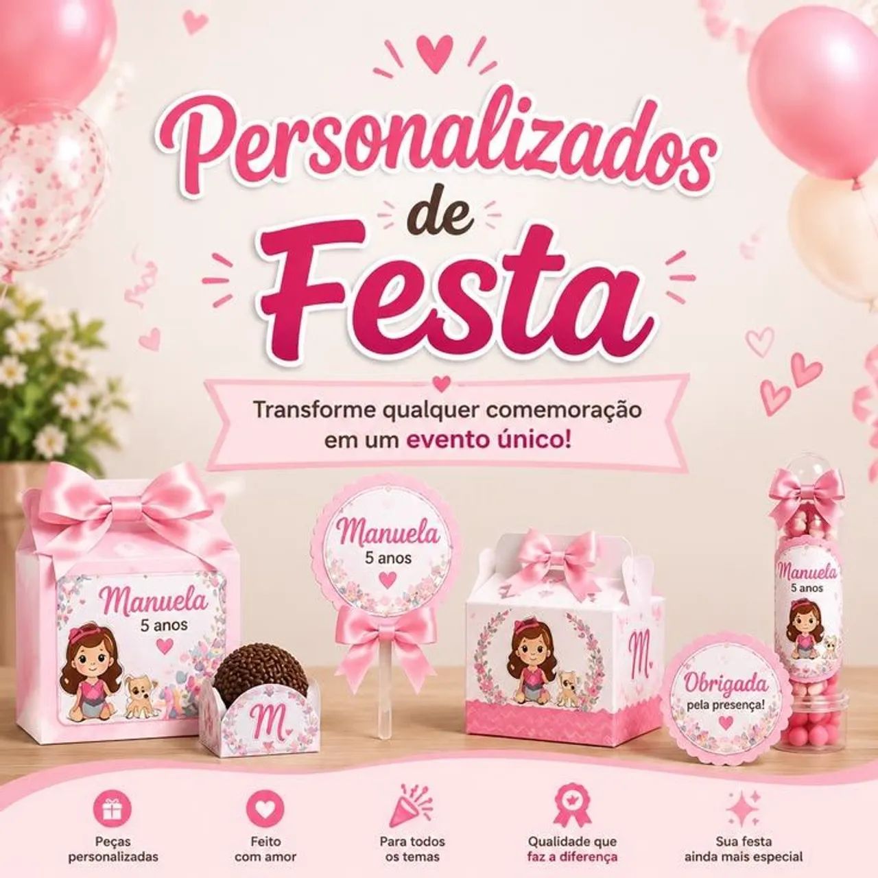 Personalizadas para festa
