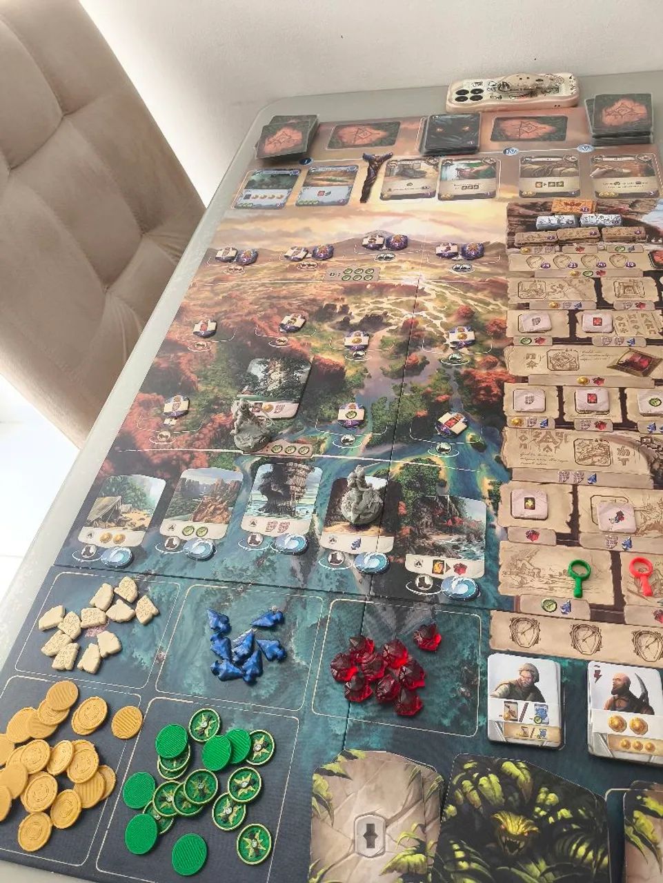 Ruínas Perdidas de Arnak - Boardgame + sleeves + componentes 3D - Foto 5