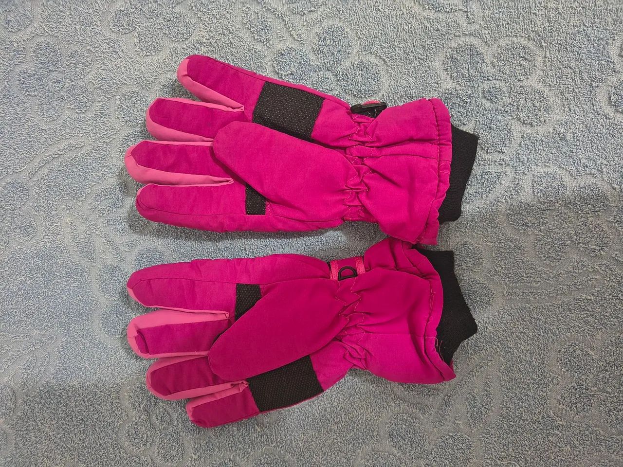 Luva Impermeável Para Neve Rosa - Foto 2