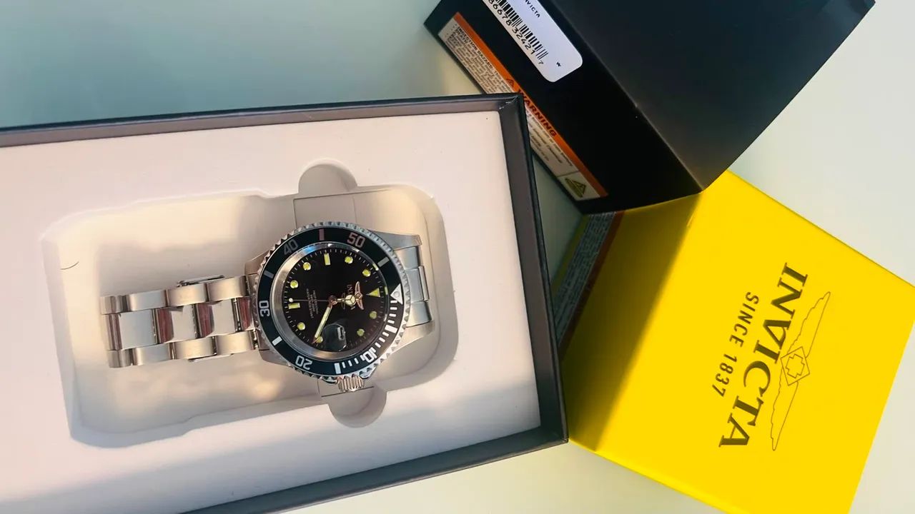 Relógio invicta pro driver aço inox - Foto 2