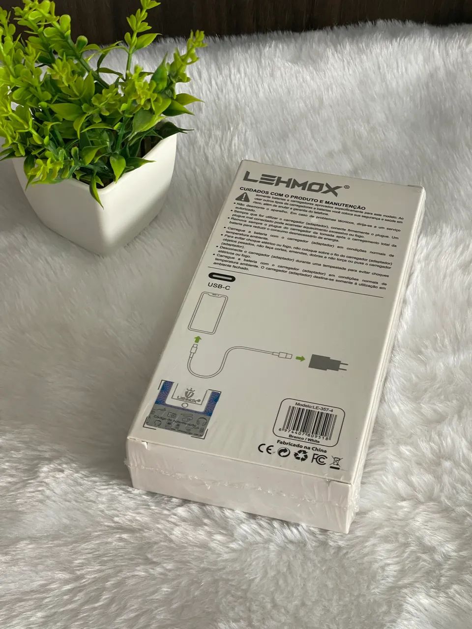 Carregador Turbo LEHMOX USB-C 25W com Cabo Tipo-C  - Foto 4