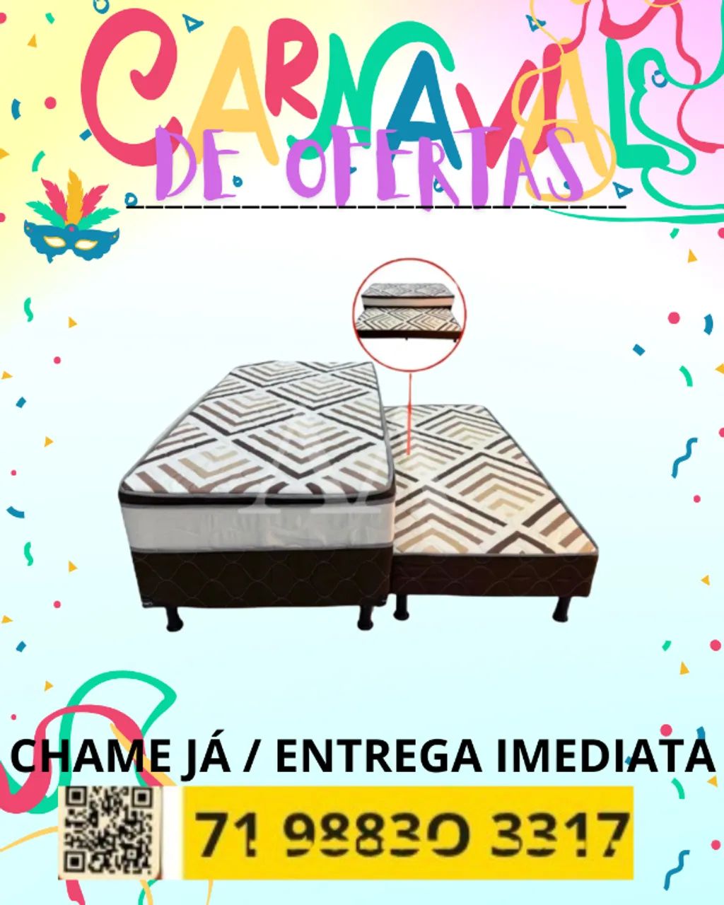 Cama Box com Auxiliar 