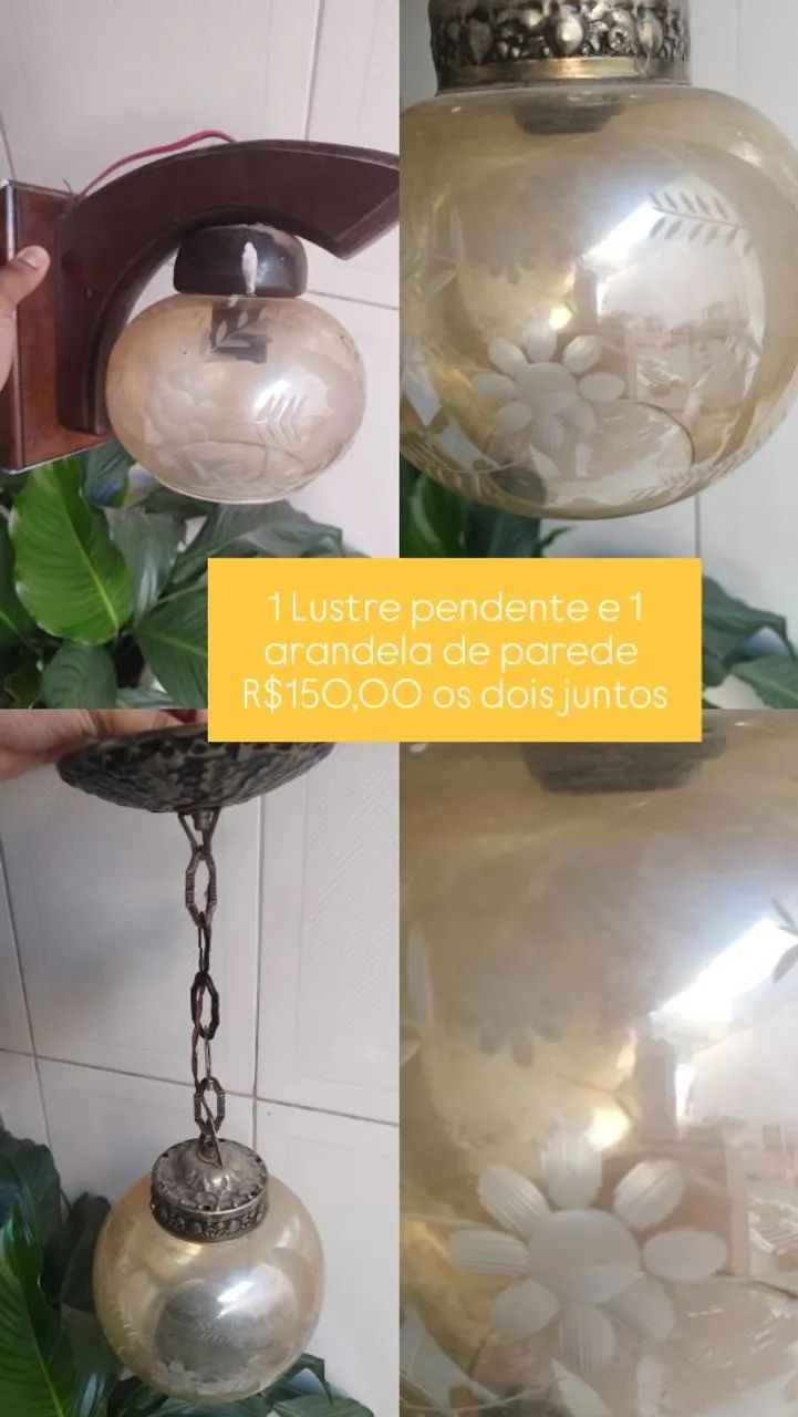 Lustre e arandela 