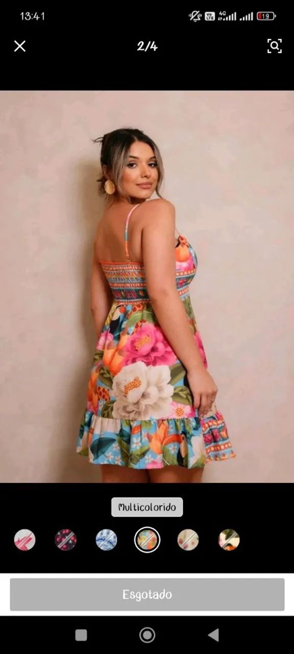 Vestido estampa estilo FARM  - Foto 2