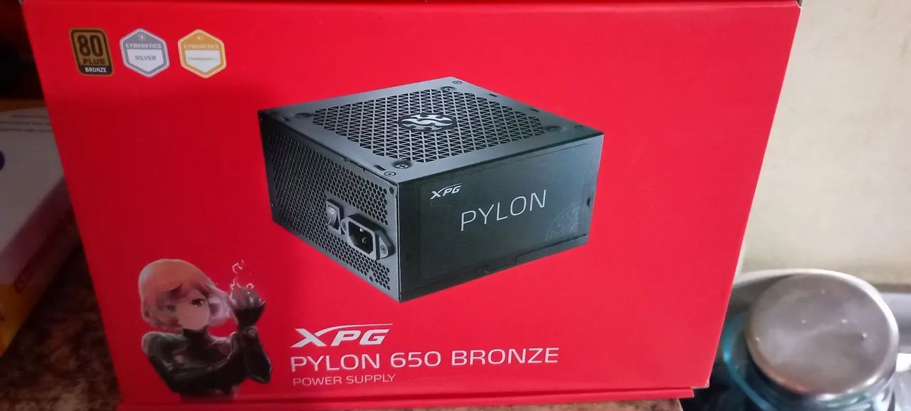 Fonte XPG Pylon 650w PFC ativo 
