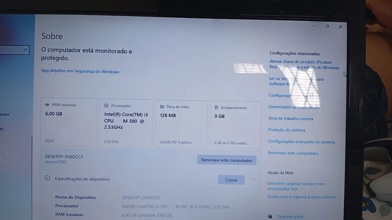Acer Aspire 4739 i3 6GB RAM - Notebook Funcionando - Foto 5