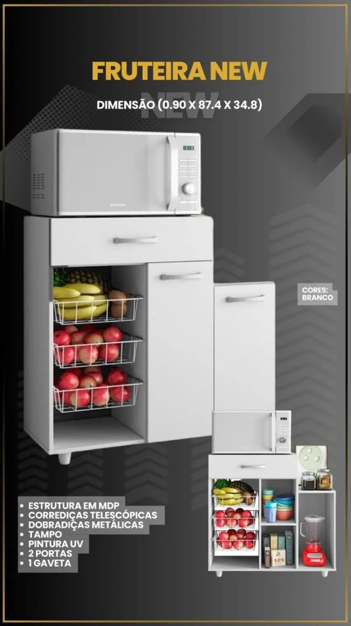 Fruteira New 2 Pts Nova
