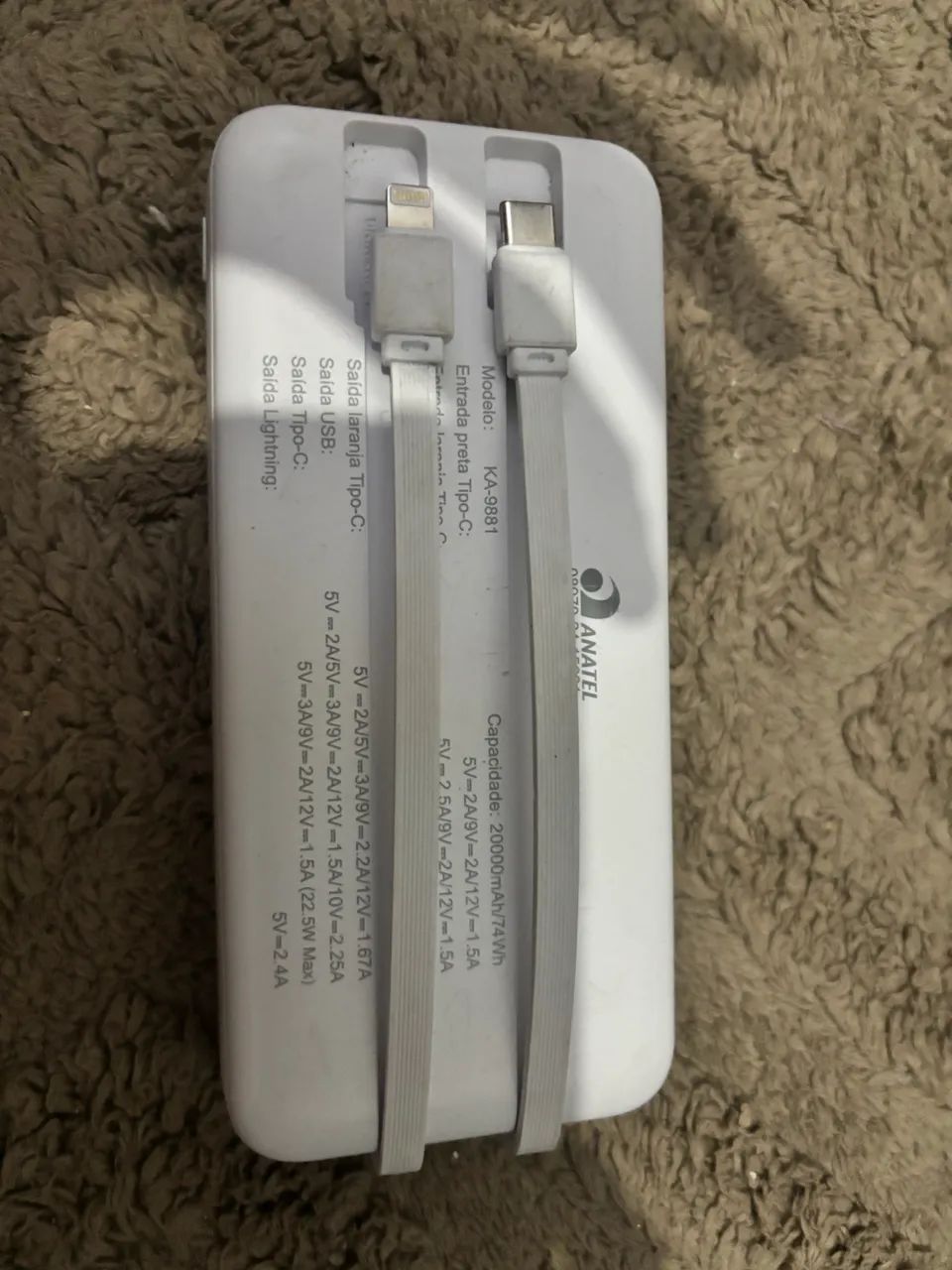 Vendo carregador portátil de 20000mAh - Foto 5