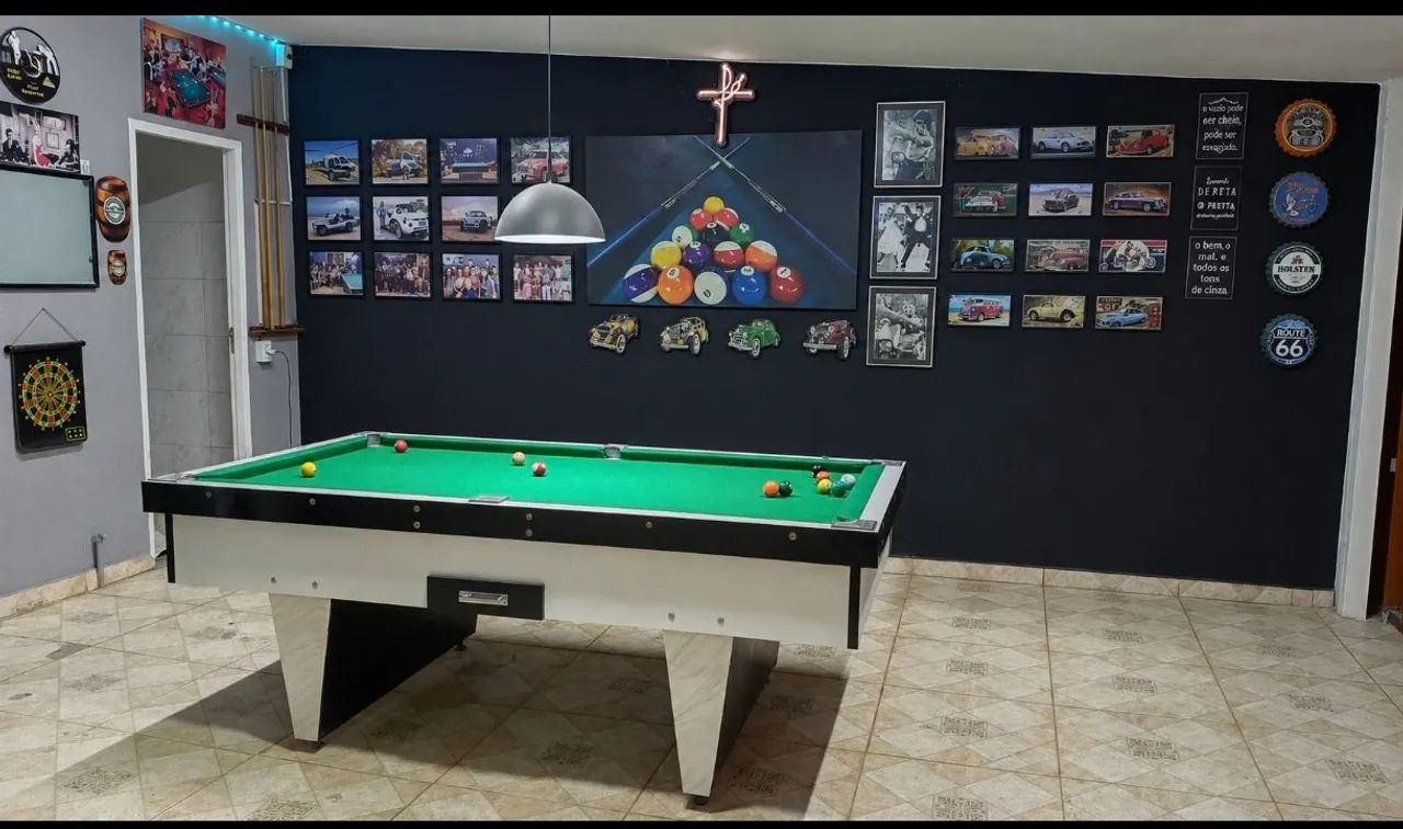 Mesa sinuca semi nova, mais itens de decoração, oportunidade!!!!!!! - Foto 5