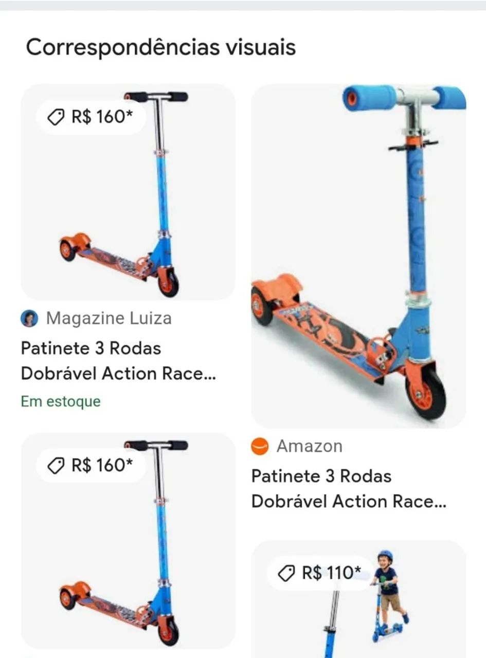 Patinete dobrável R$100,00 