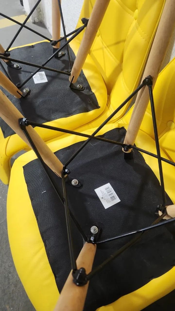 Cadeiras Eames Eiffel estofada - Foto 3
