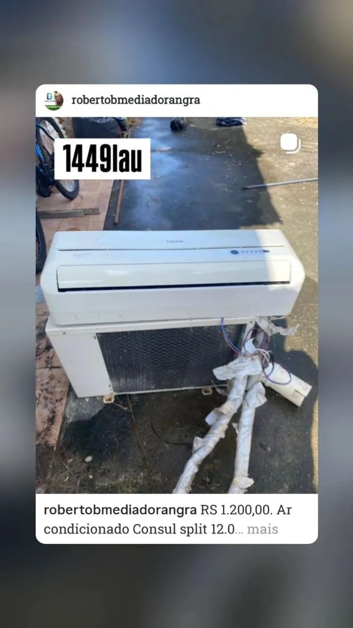 Ar condicionado Consul split 12.000 BTUs 220 volts