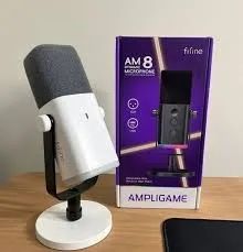 Microfone FIFINE AmpliGame AM8 USB + XLR | Branco - Foto 3