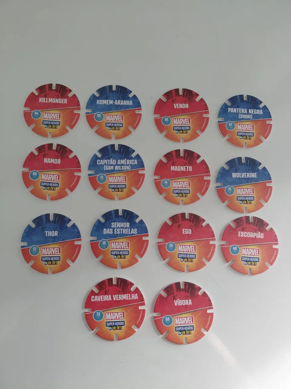 Lote 15 tazos discos marvel bistek - Foto 3