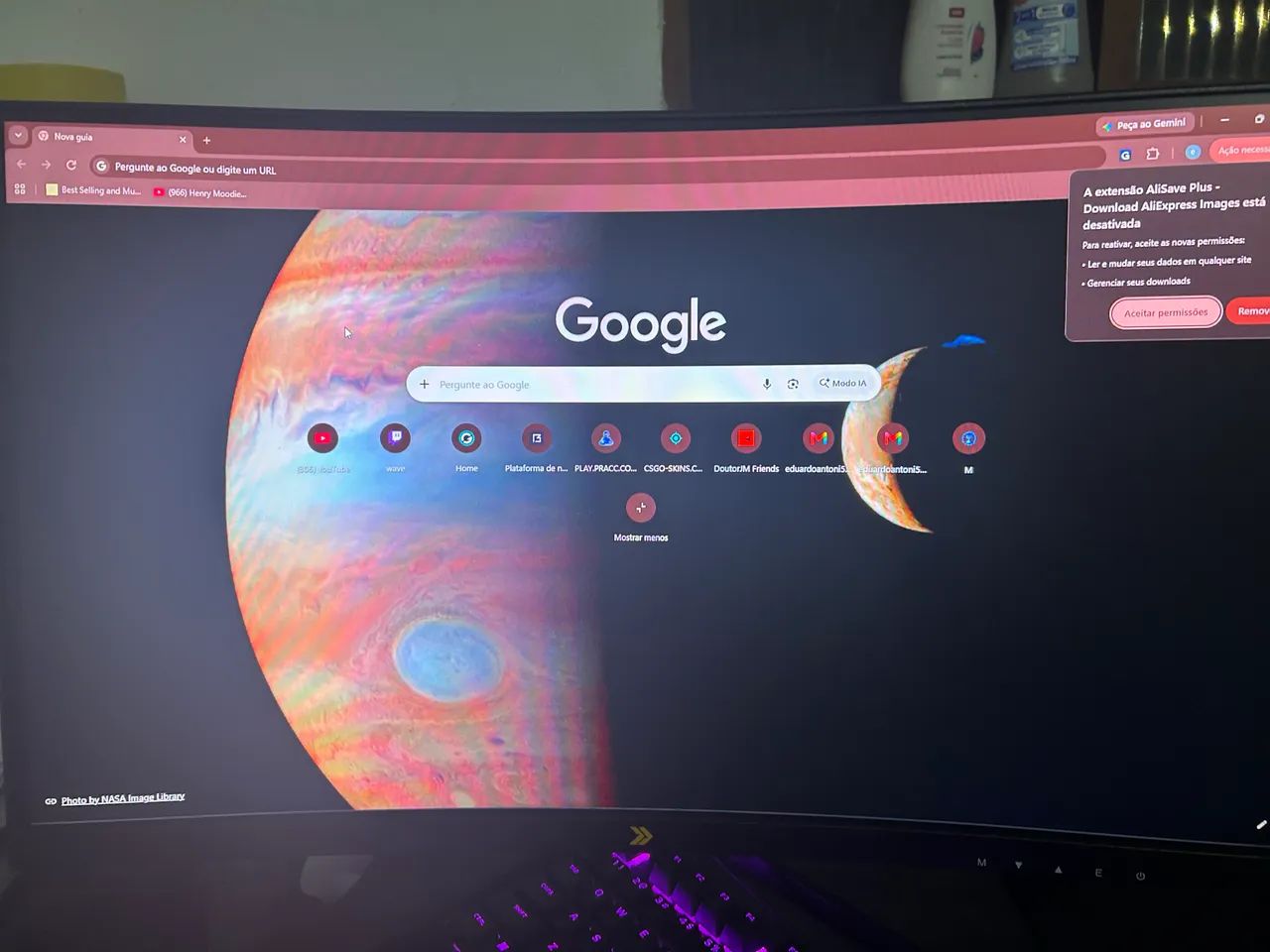 Monitor Curvo 27 Polegadas 180Hz - Foto 4