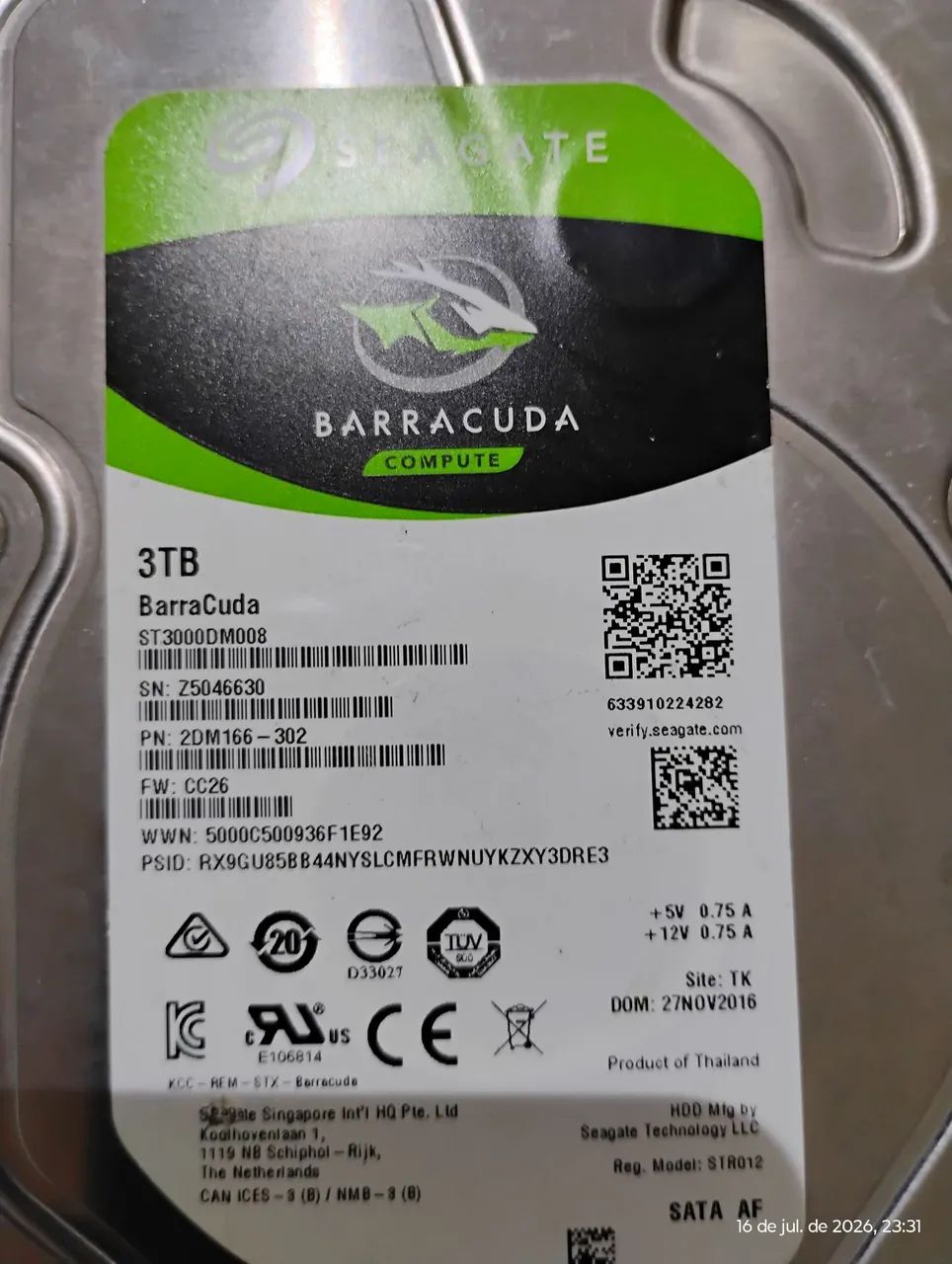 HD 3TB SEAGATE BARRACUDA. - Foto 4
