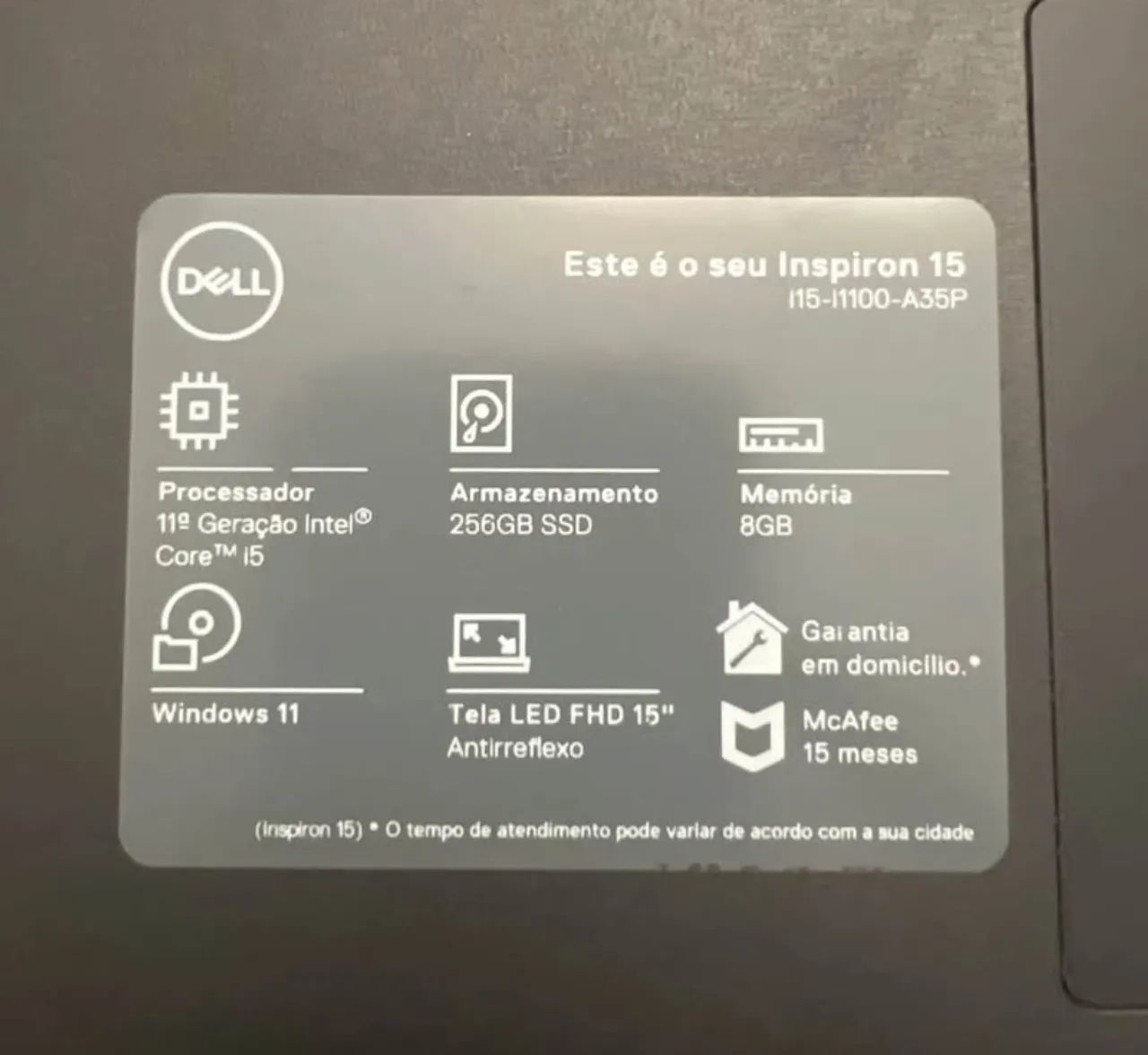Notebook Dell funcional em perfeitas condições  - Foto 5