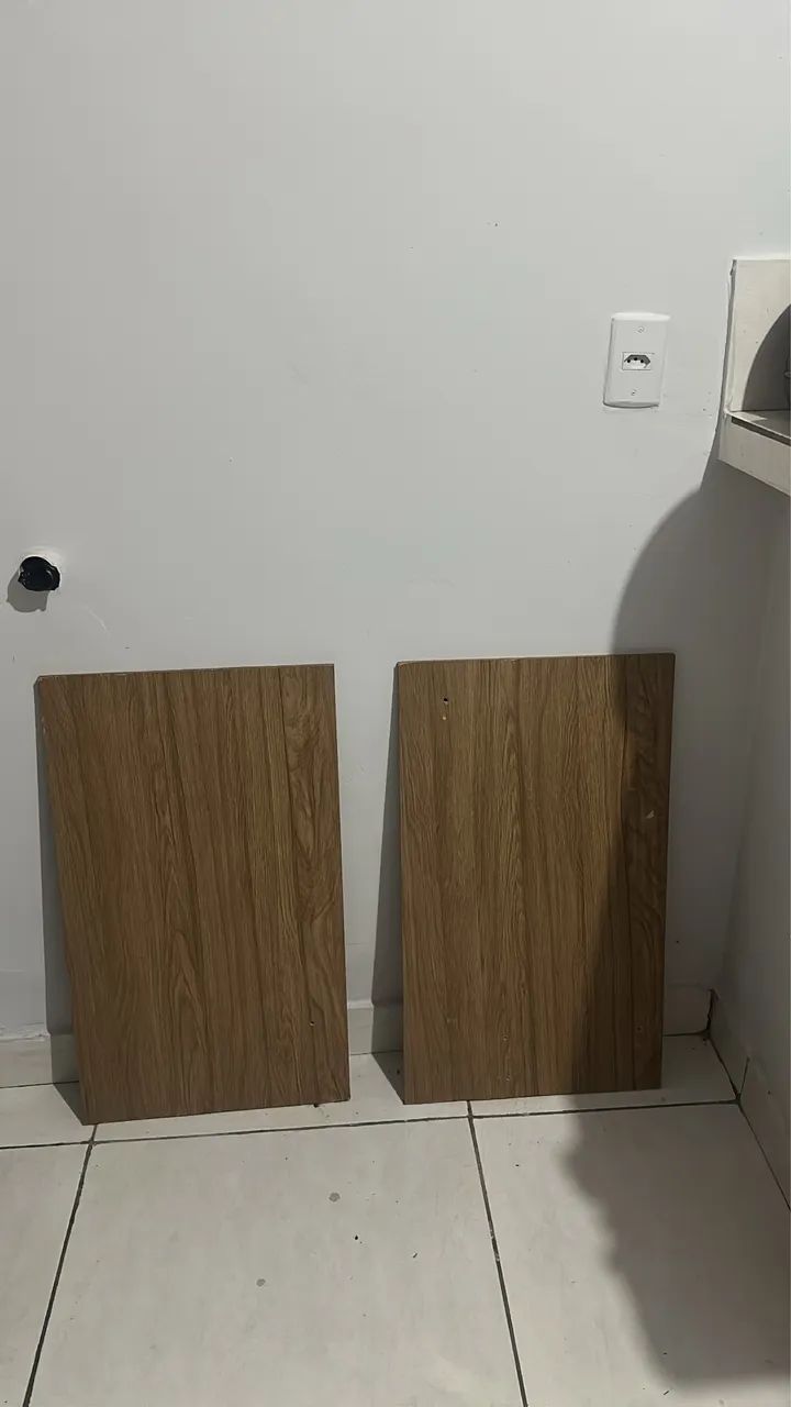 Ninchos-style wall-mounted nightstands made of MDF, + 2 MDF shelves