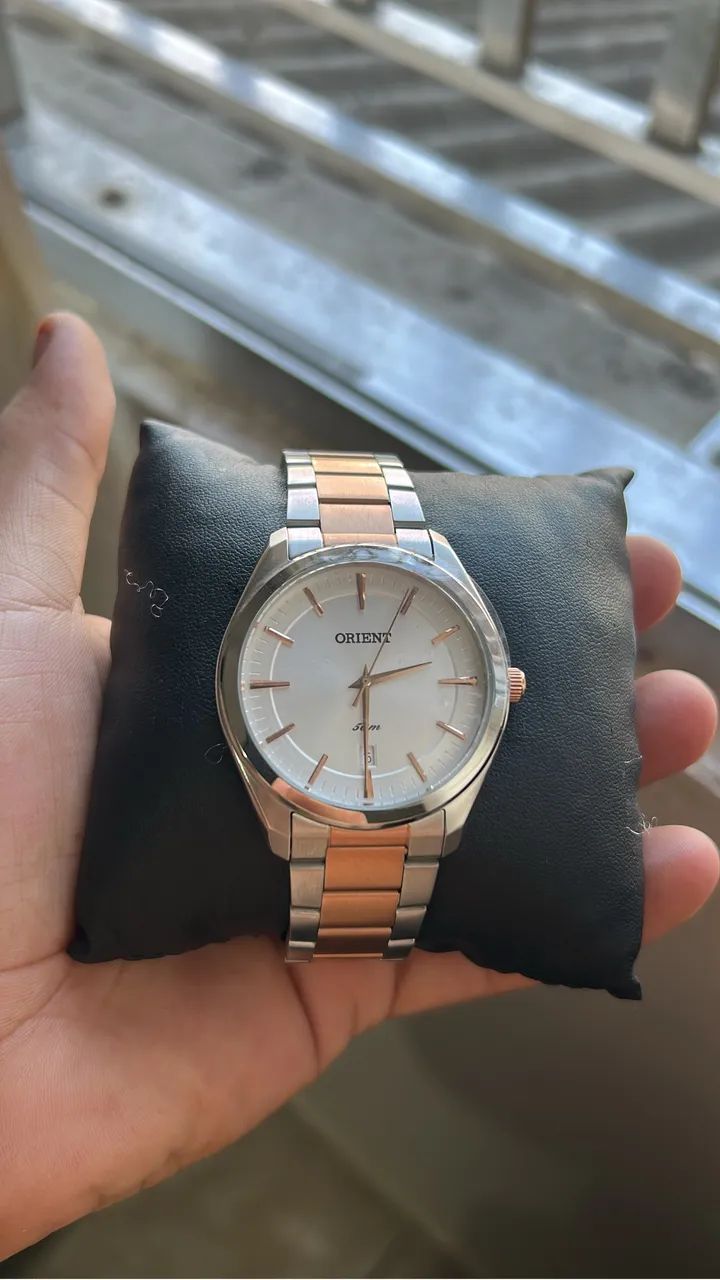 Relógio orient rose gold nunca usado