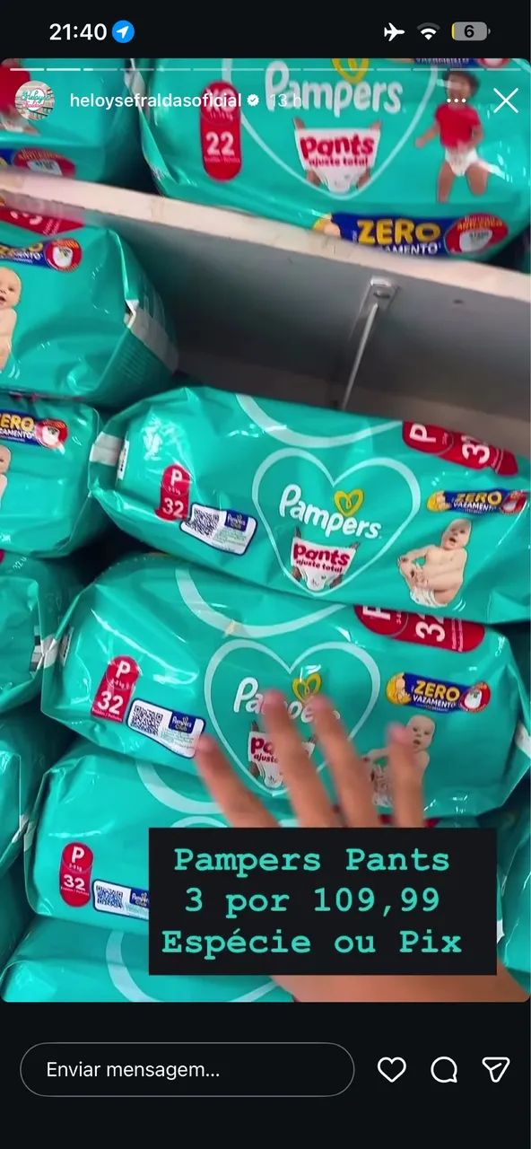 Fralda Pampers P & M  - Foto 2