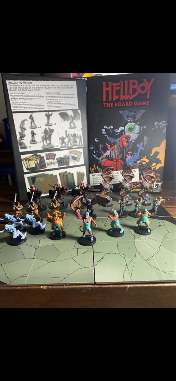 Expansões Hellboy Board Game: Wild Hunt e Mexico 100% pintadas - Foto 2