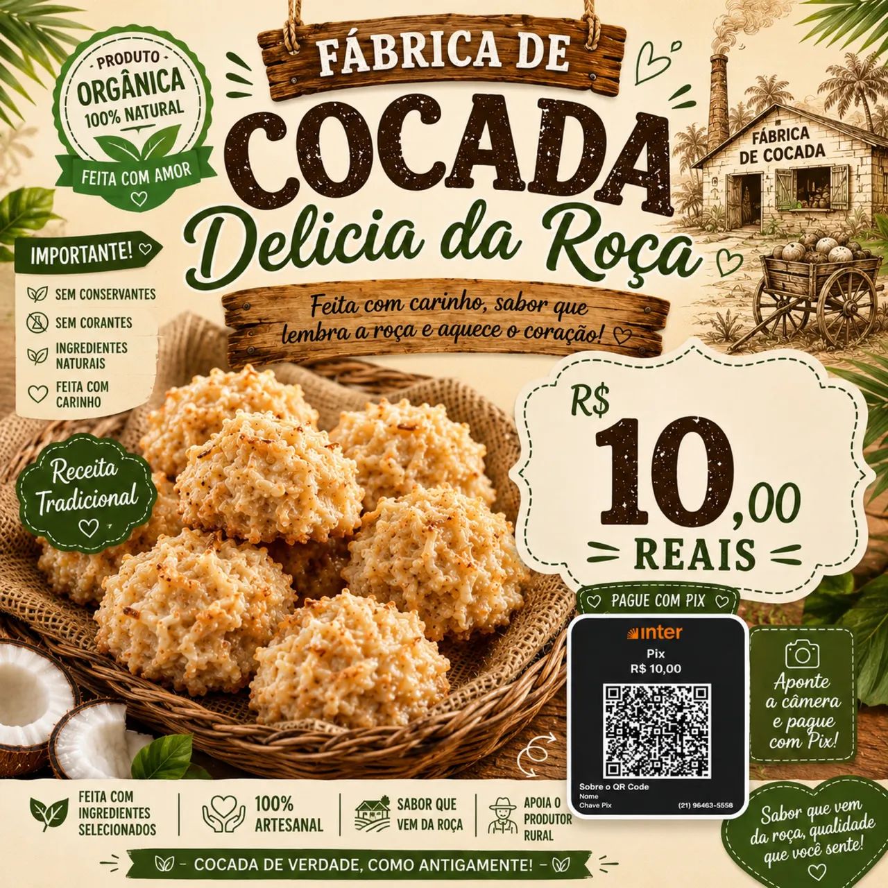 Cocada cremosa da nossa roça  - Foto 3