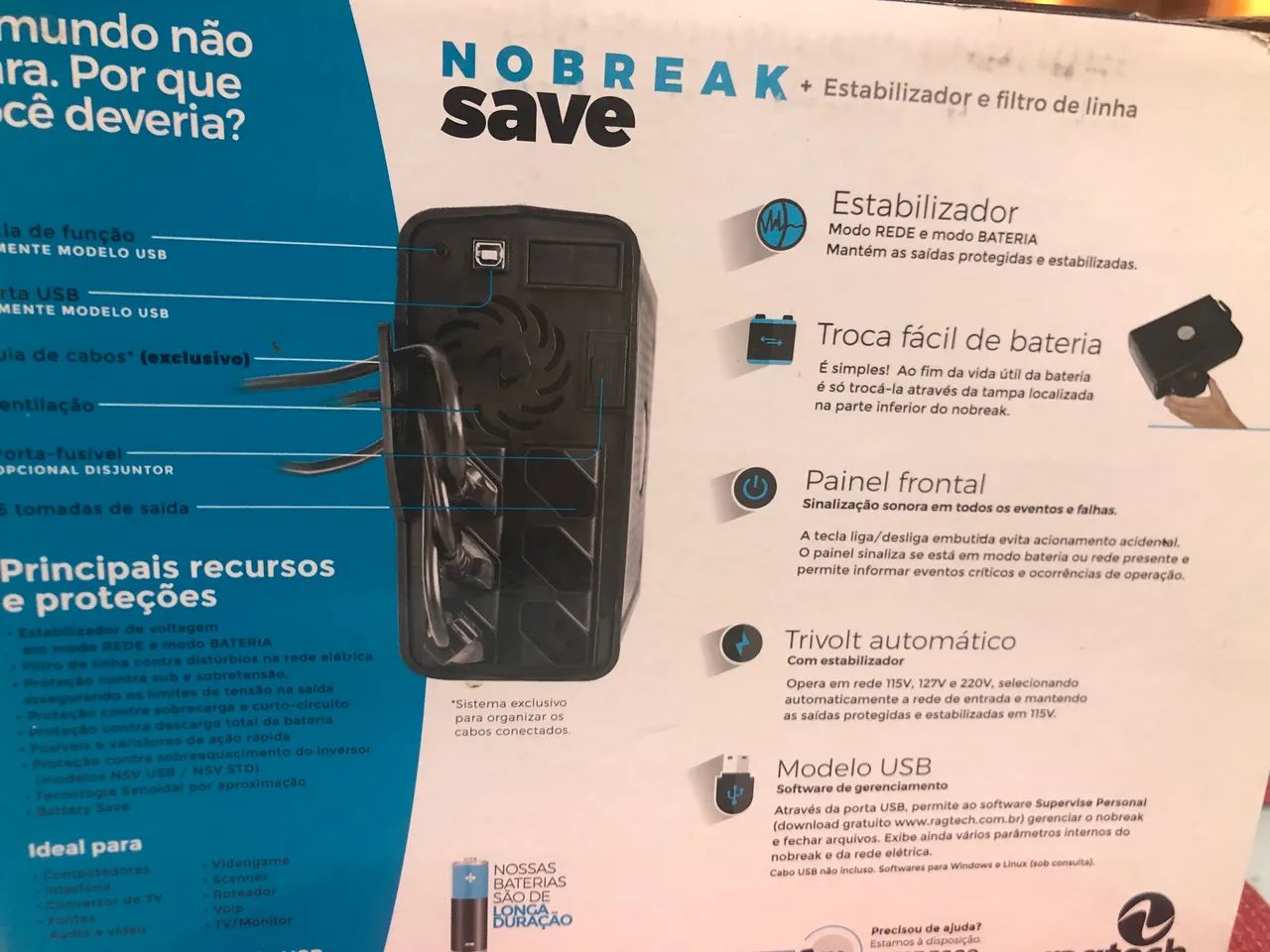Nobreak 700va ragatech