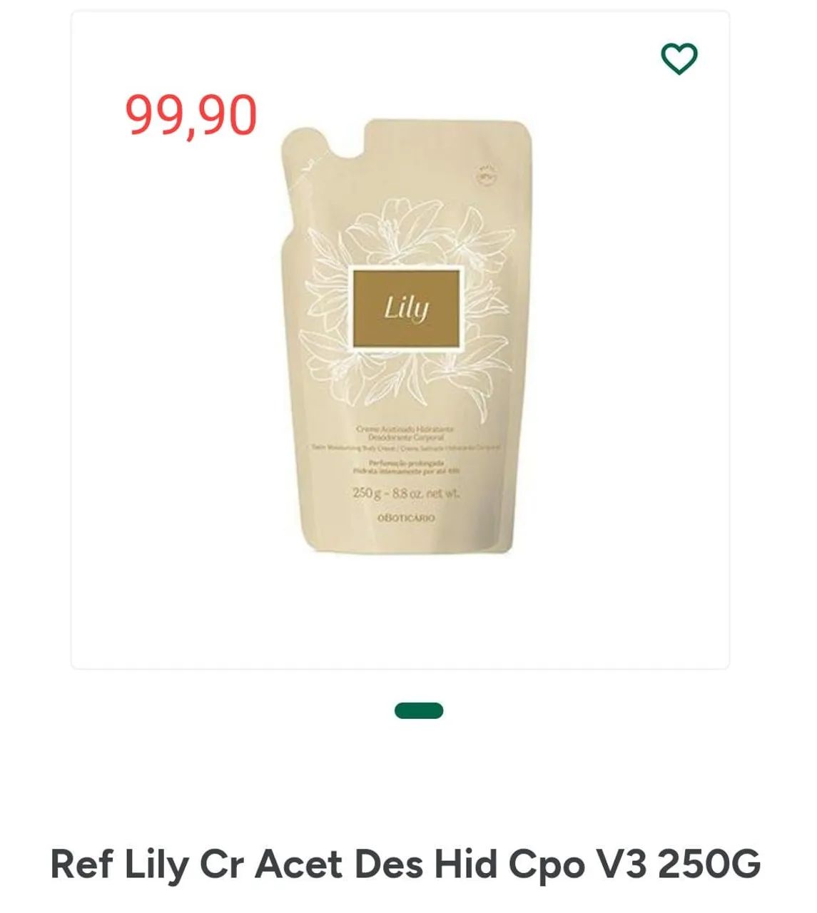 Refil Lily acetinado