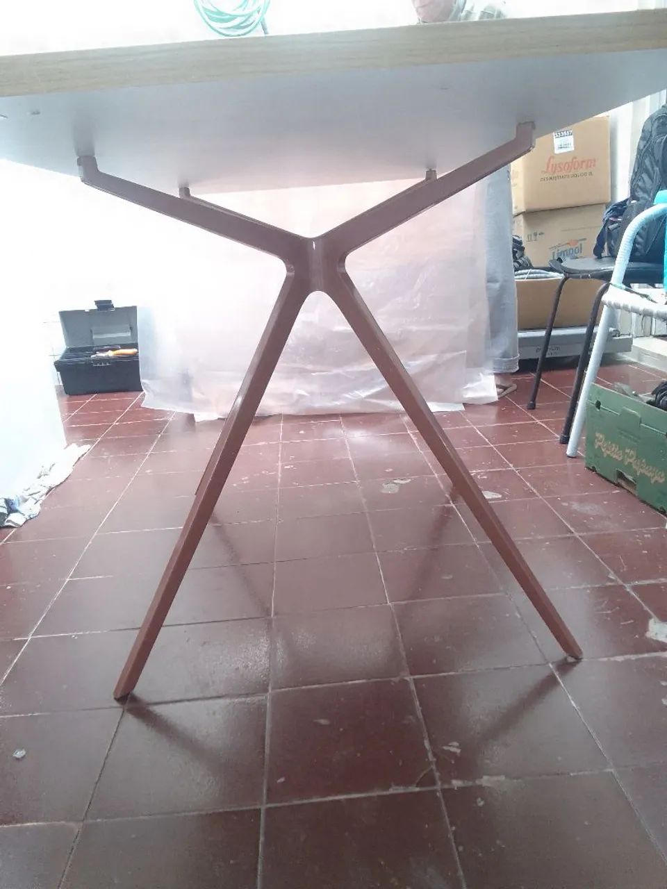 Mesa de Escritório com tampo de madeira - Foto 3