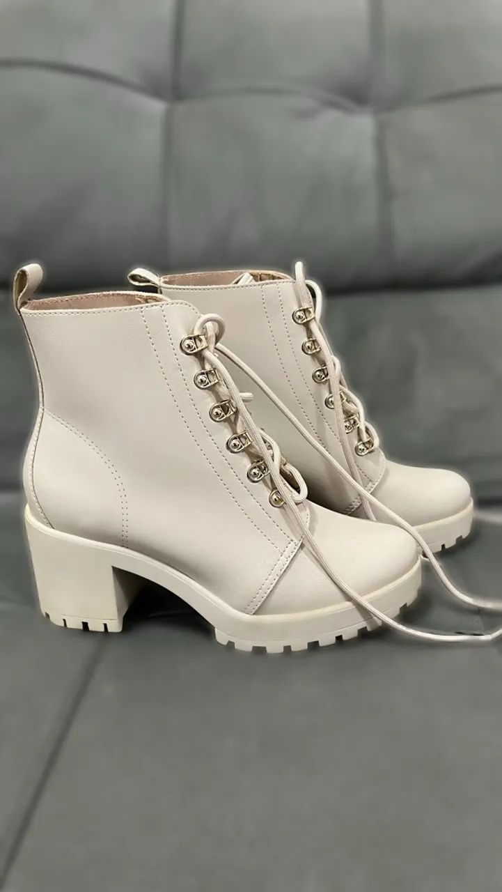 Coturno Ramarim Original - off white. Imperdível!