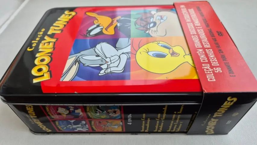 Coleção 4 Dvds Looney Tunes - Box de Metal - Foto 3