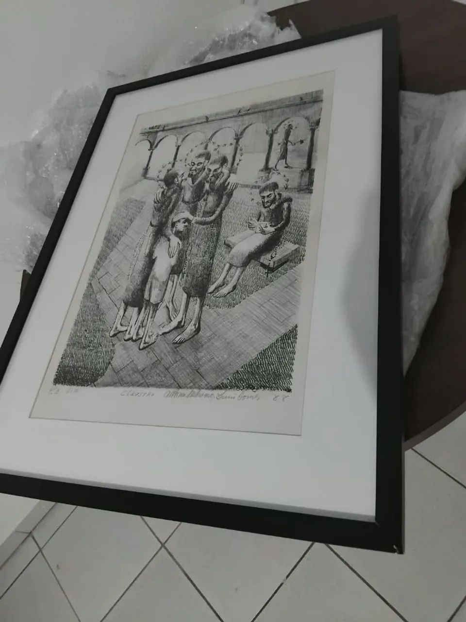 Quadro de artes gravura 