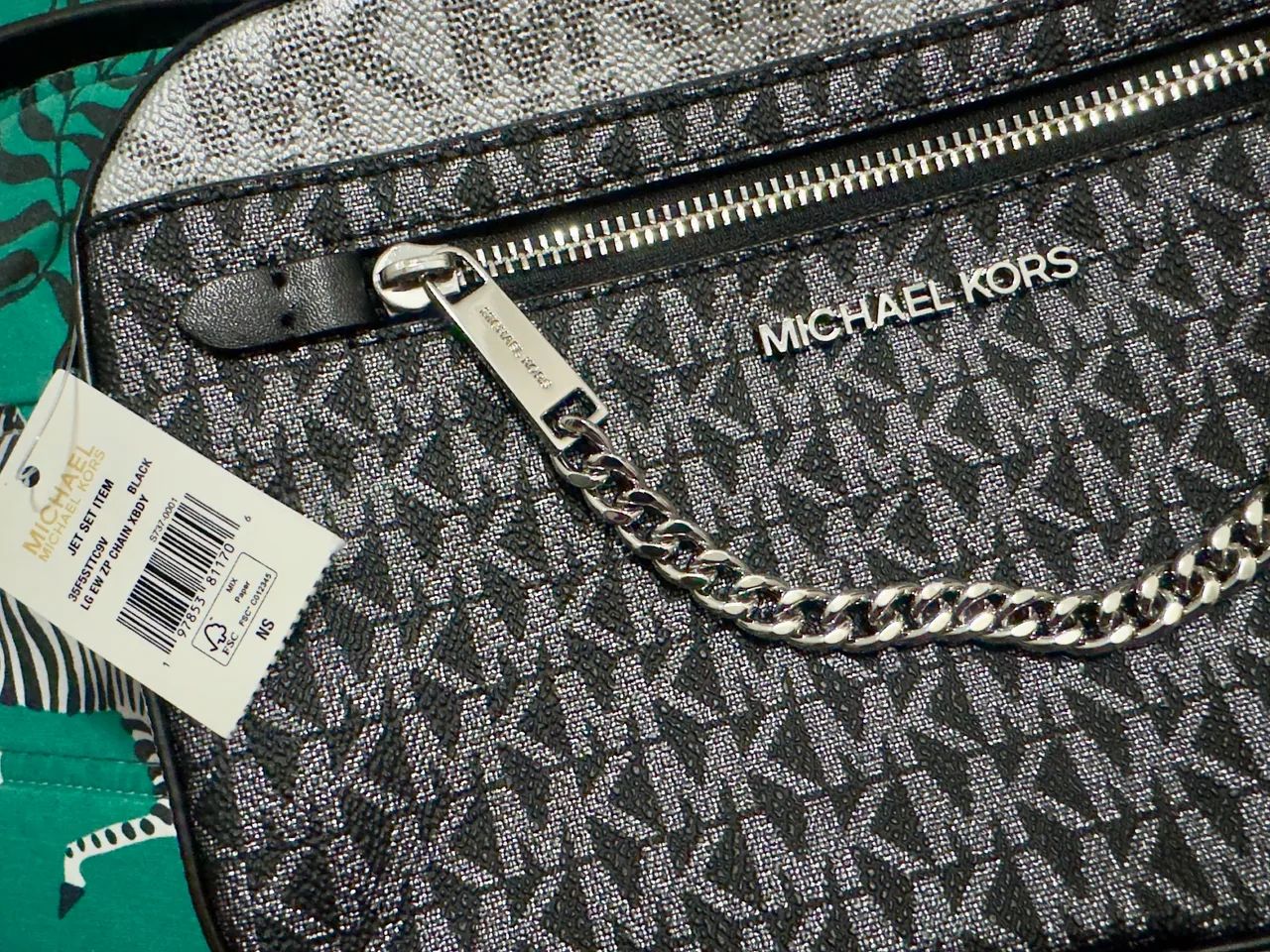 bolsa michael kors jet set crossbody preta