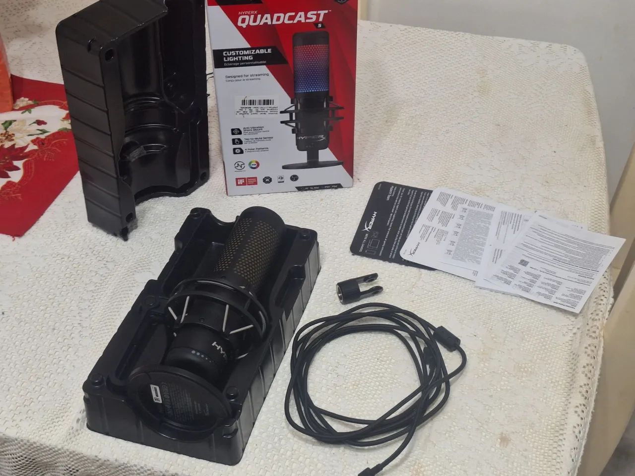 Microfone hyperx Quadcast S Original - Foto 3