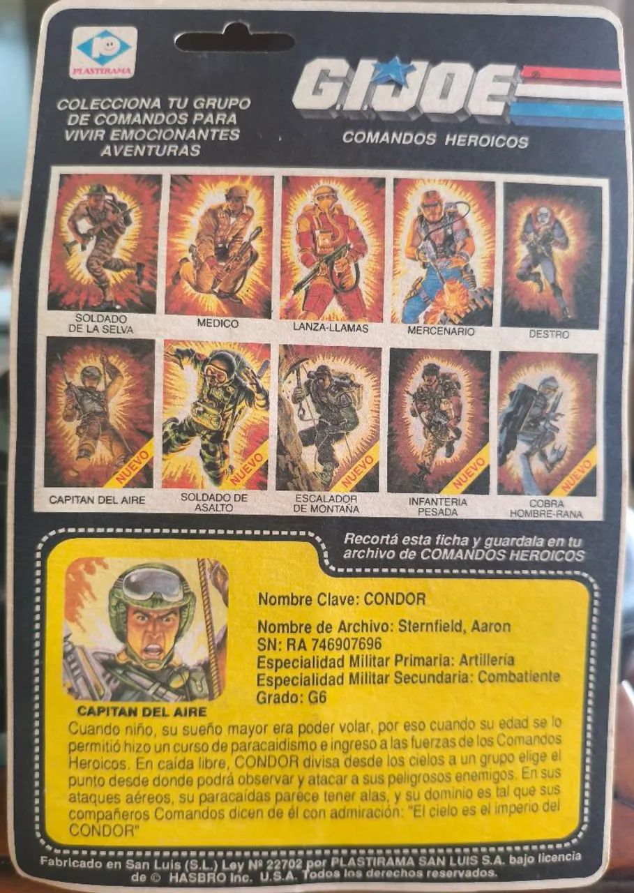 GI JOE/COMANDOS HEROICOS/COMANDOS EM AÇÃO/CAPITAN DEL AIRE  - Foto 2