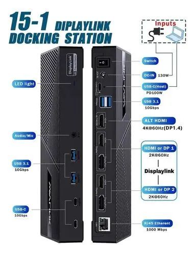 Dock Station Wavlink WL-UG63PD25 NOVA na caixa - Foto 2