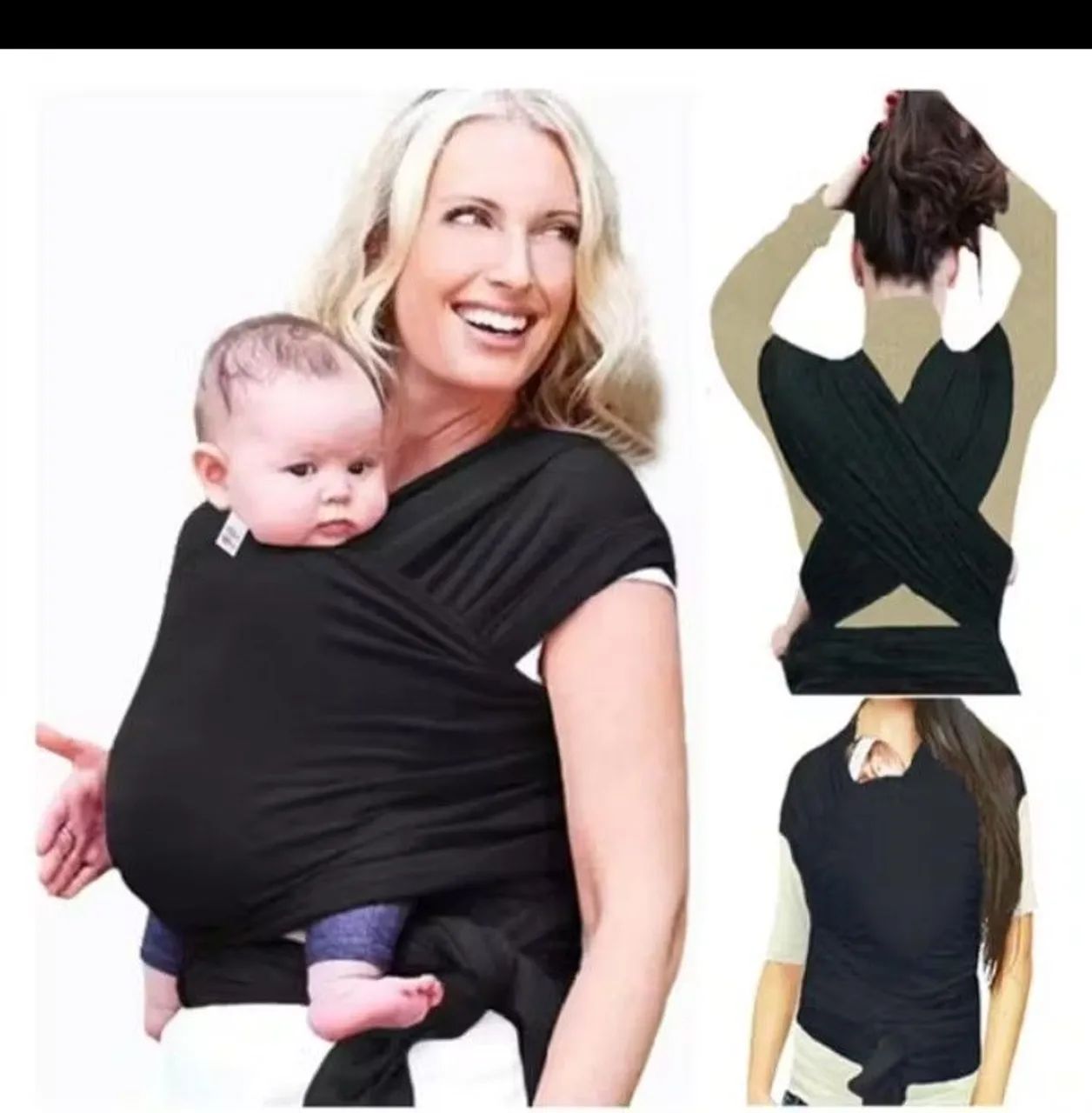 Sling Canguru Preto  - Foto 2