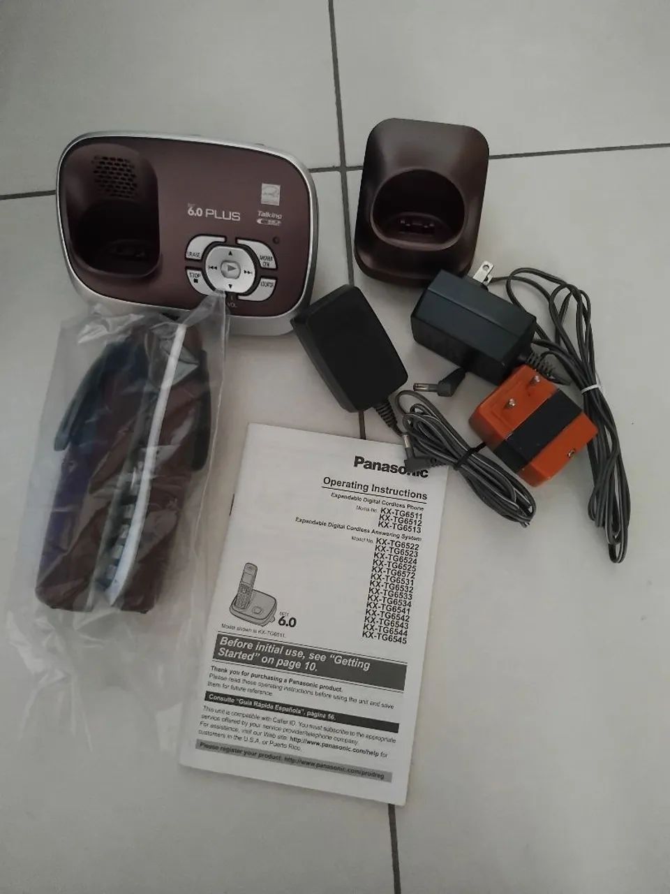 Telefone fixo, sem fio, Panasonic
