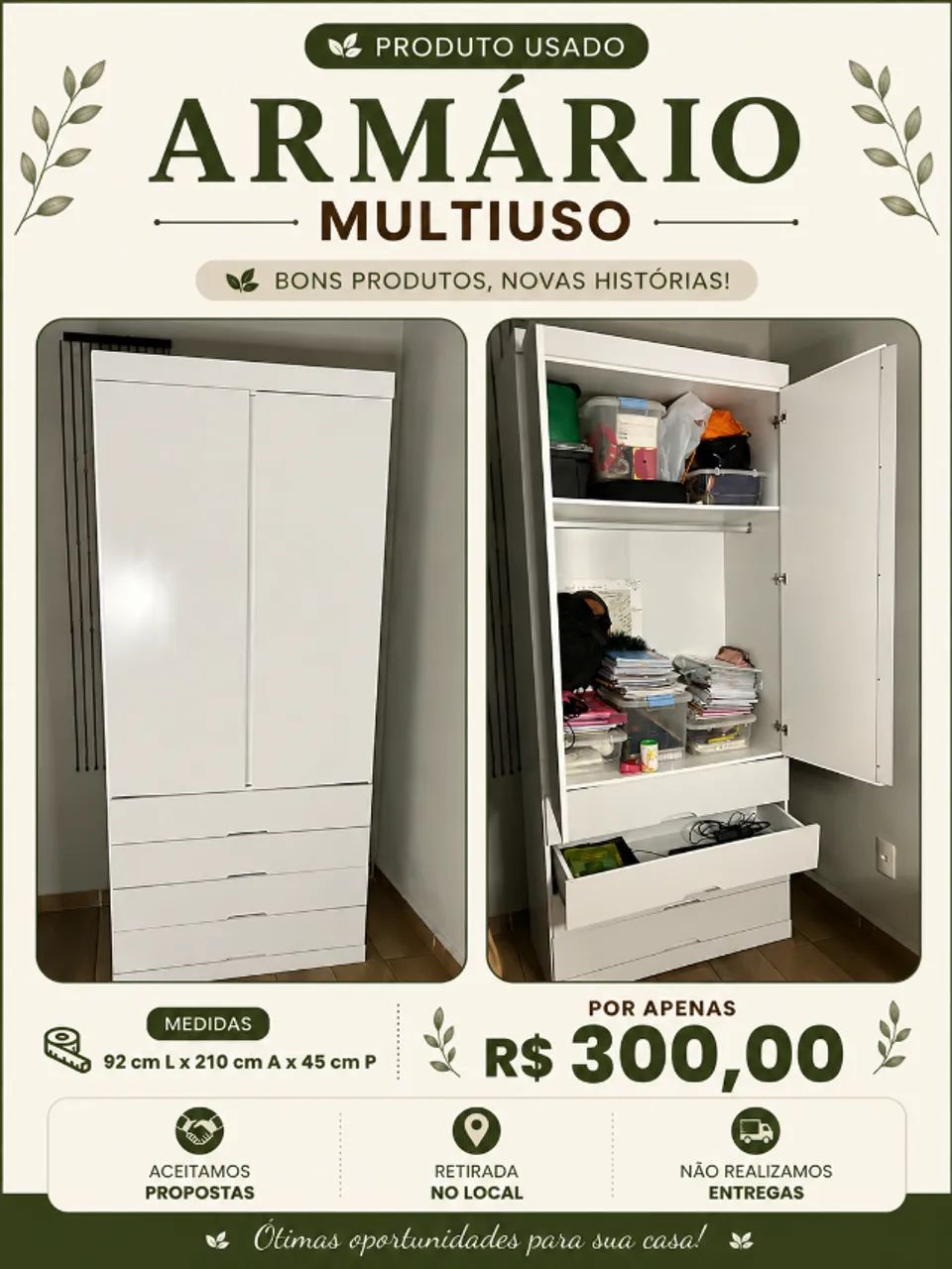 Armário Solteiro (Multiuso) 