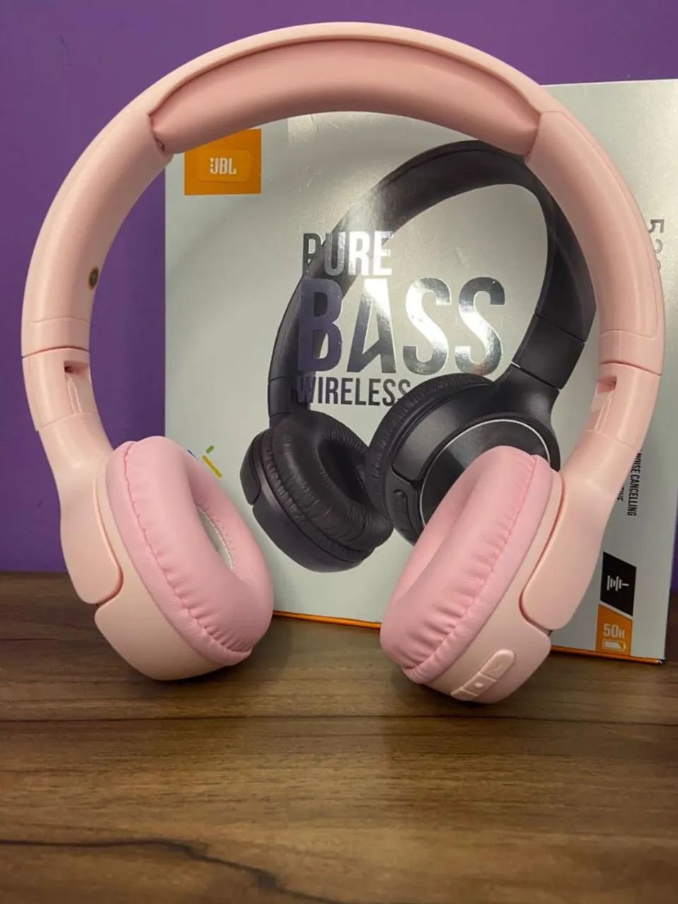 Fone de ouvido sem fio JBL - headphone 520 plure rosa