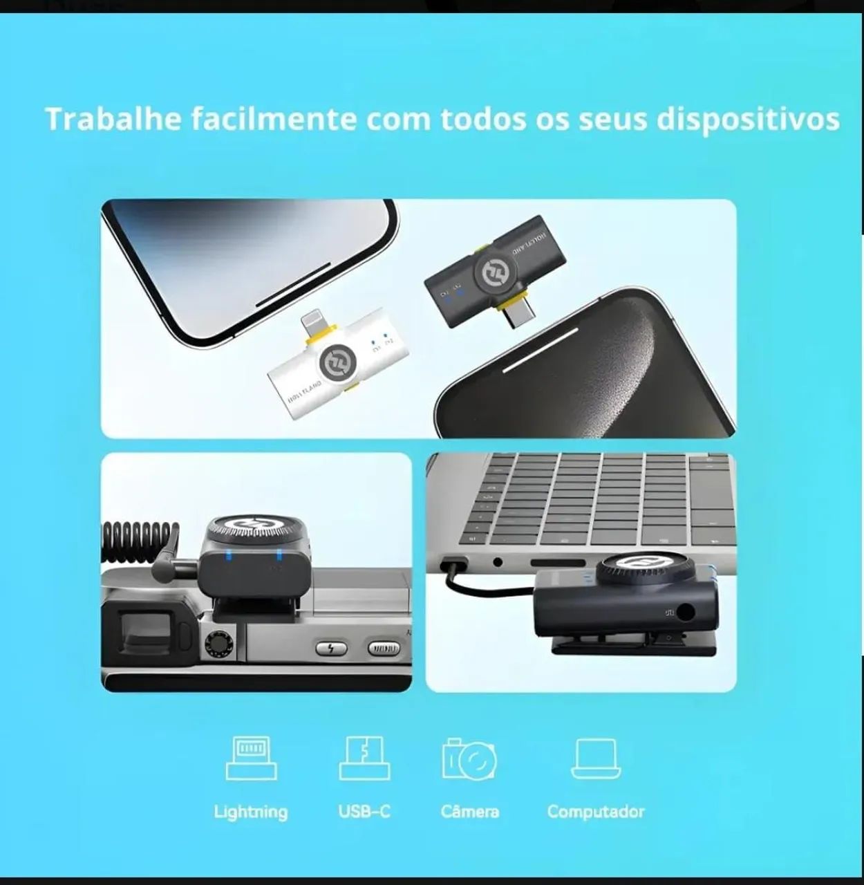 Microfone de lapela  - Foto 5