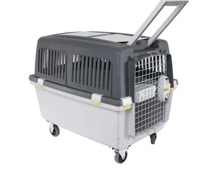 Caixa Transporte Para Pet Cães porte médio  Gulliver Nº4 Cinza