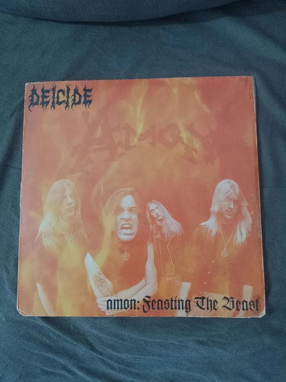 LP deicide / amon - feasting the beast 1993 - vinil original