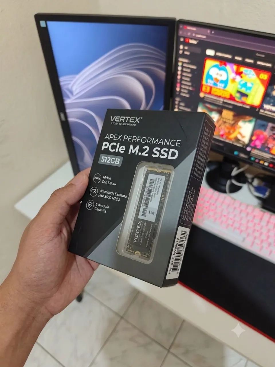 SSD NVme 512gb - NOVO