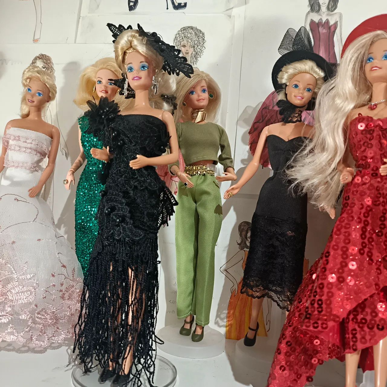 Vestidos para bonecas tipo barbies - Foto 4