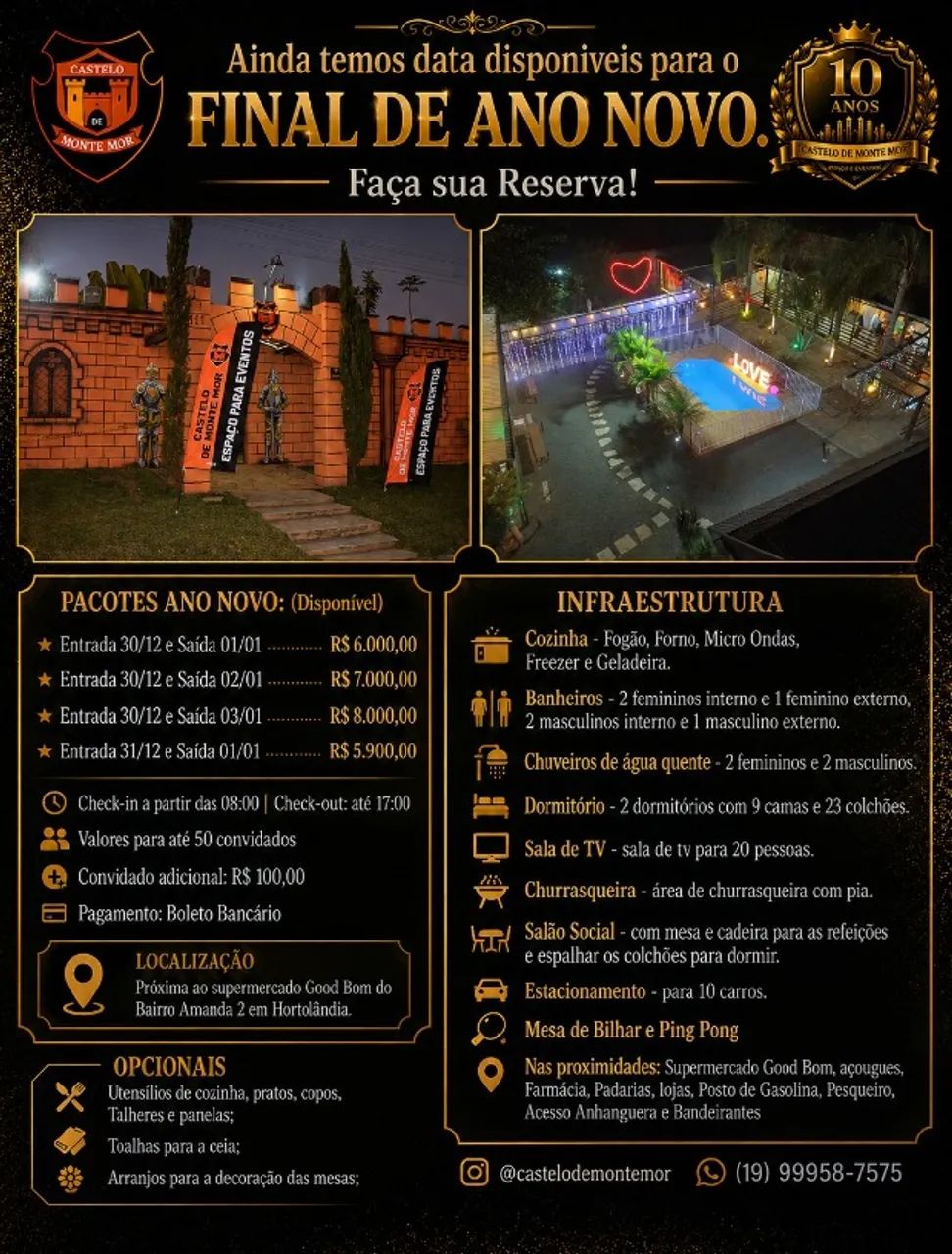 Alugo chácara para o Ano Novo