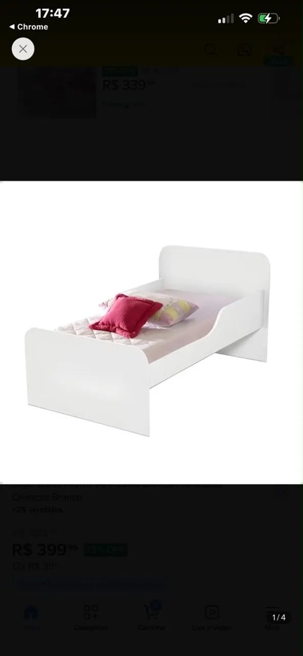 Mini cama infantil 