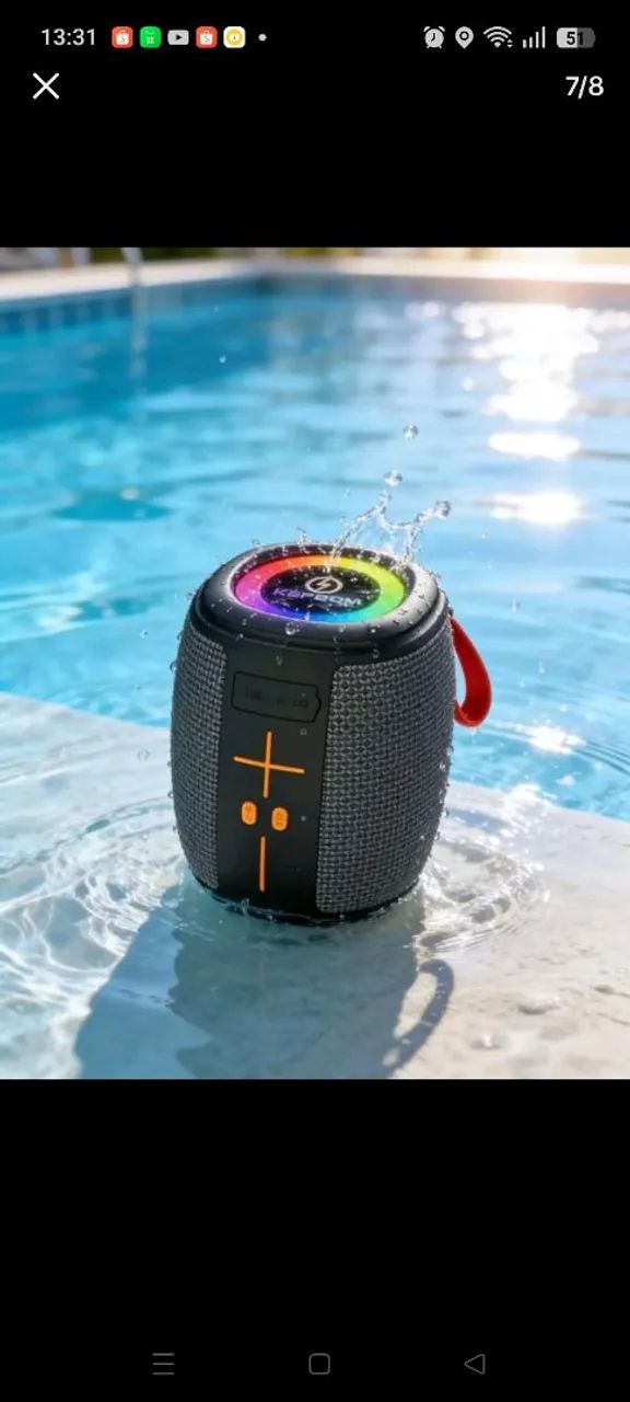 Caixa de som Bluetooth a prova d'água  - Foto 5