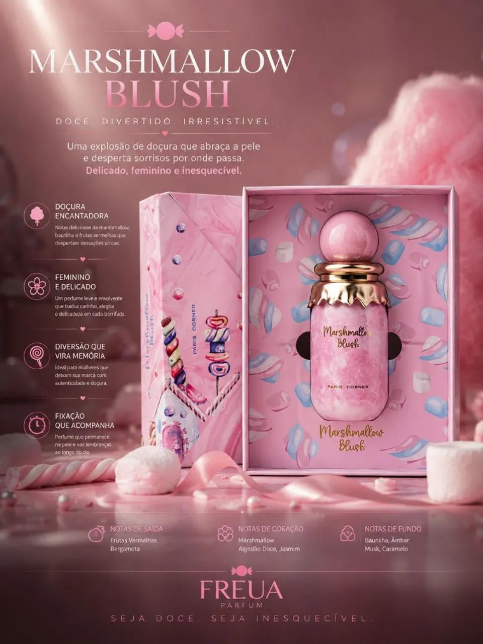 Perfume Árabe Marshmallow Blush  - Foto 3